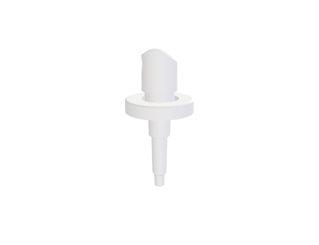 Spray pump head (slanted nozzle)