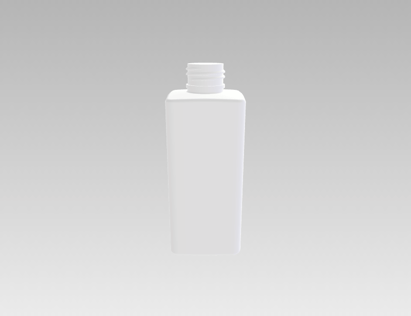 化妆品塑料瓶 200mL（方形瓶身）
