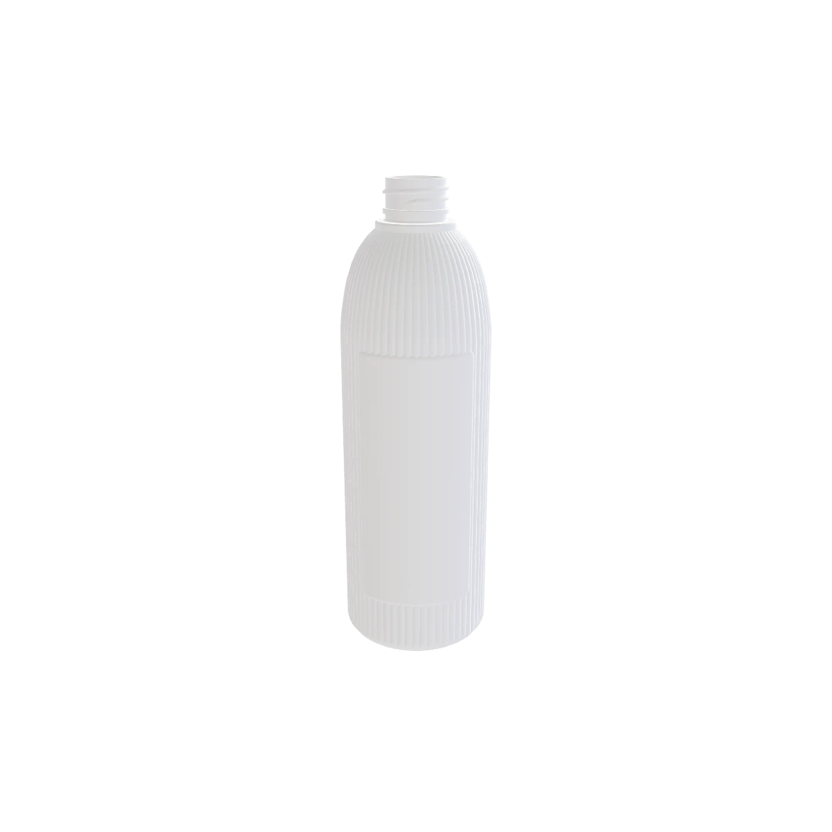 化妆品包装塑料瓶 530mL（竖纹瓶身）