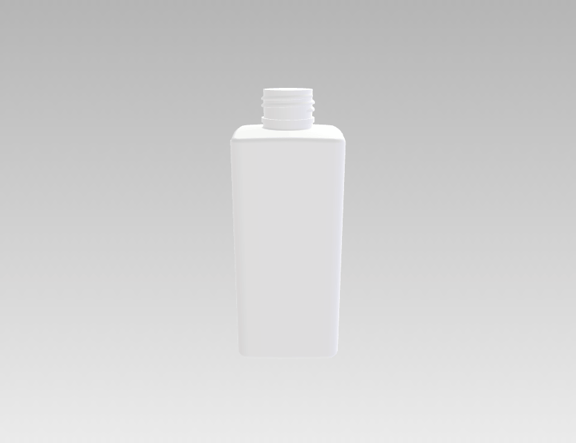化妆品塑料瓶 214mL（方形瓶身）