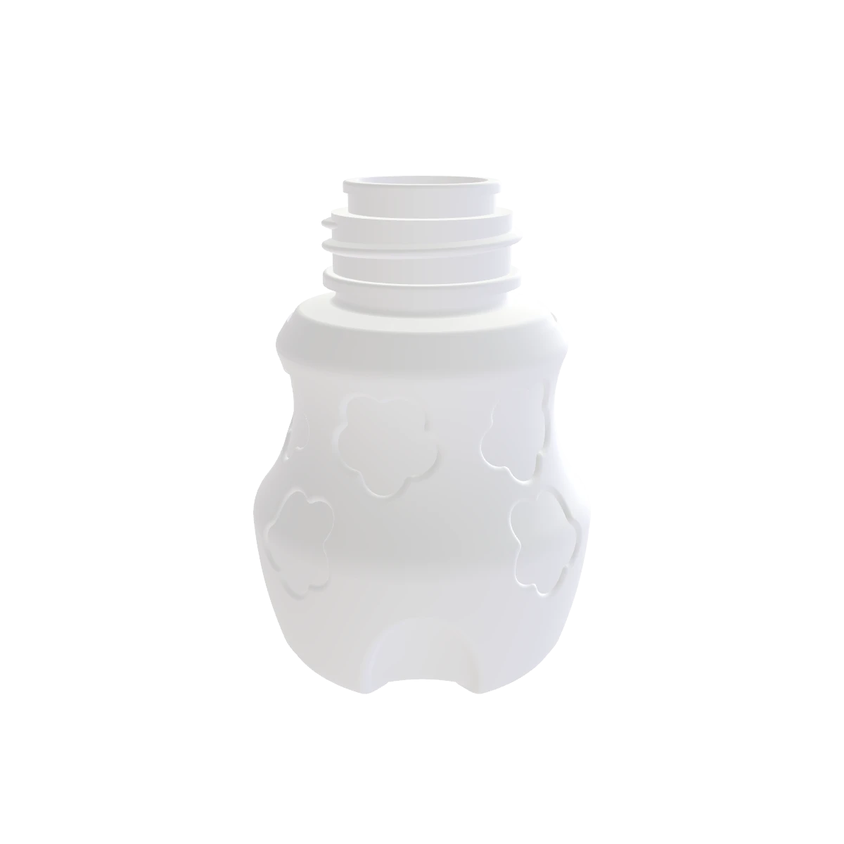 化妆品塑料瓶 40mL（四叶草形花纹）