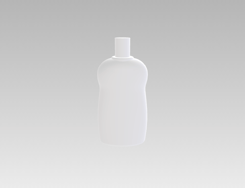 化妆品塑料瓶 206.5mL（瓶身收腰造型）