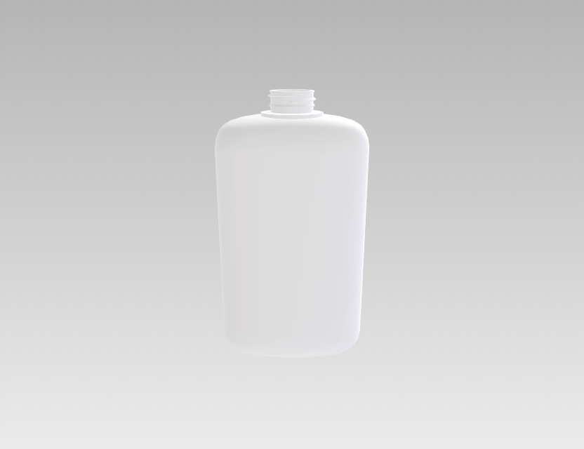 化妆品塑料瓶 1000mL（扁方形瓶身）