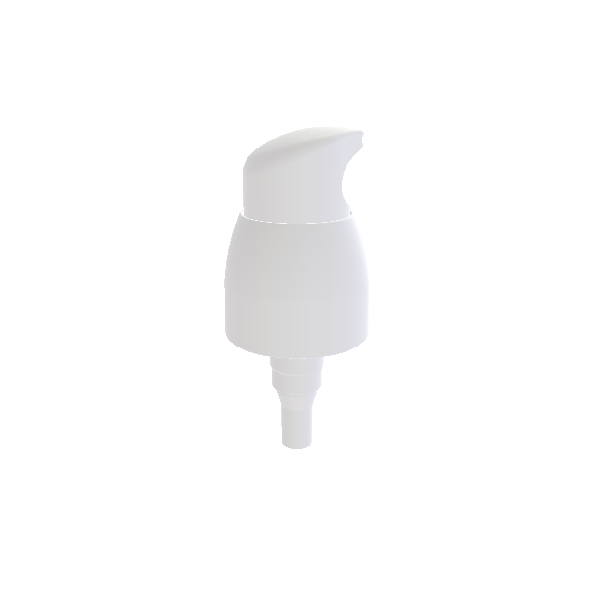 Cosmetic plastic pump head 18/410